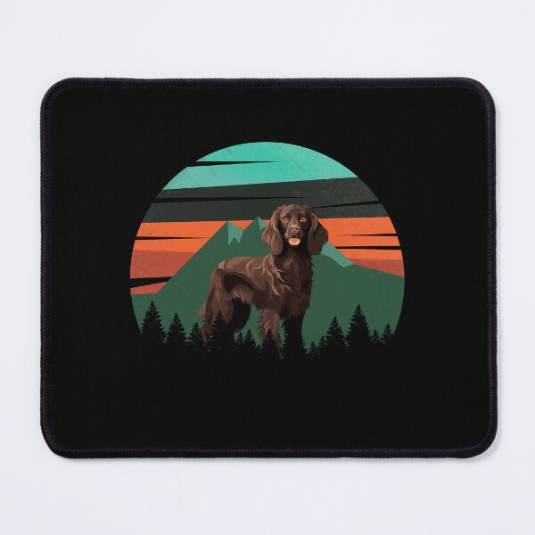 Item preview, Retro Green Sunset Vintage Mountains Boykin Gift designed and sold by Guarddogdrive.