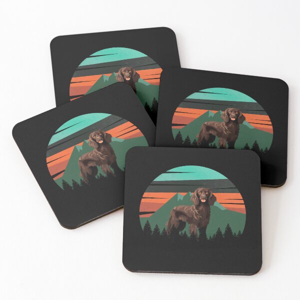 Item preview, Retro Green Sunset Vintage Mountains Boykin Gift designed and sold by Guarddogdrive.