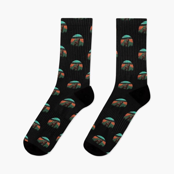 Item preview, Retro Green Sunset Vintage Mountains Boykin Gift designed and sold by Guarddogdrive.
