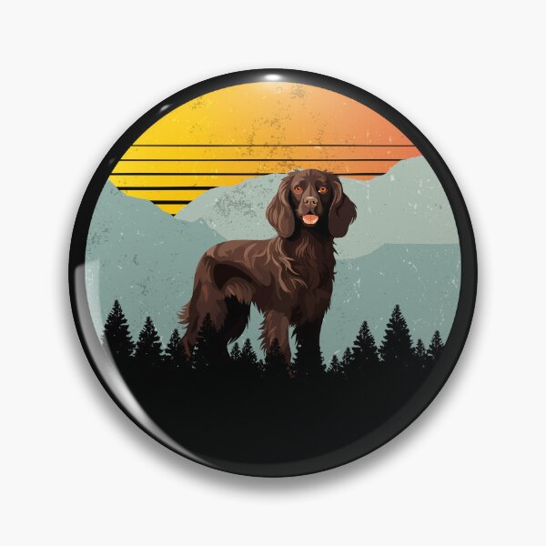 Item preview, Retro Sunny Sunset Vintage Mountains Boykin Gift designed and sold by Guarddogdrive.
