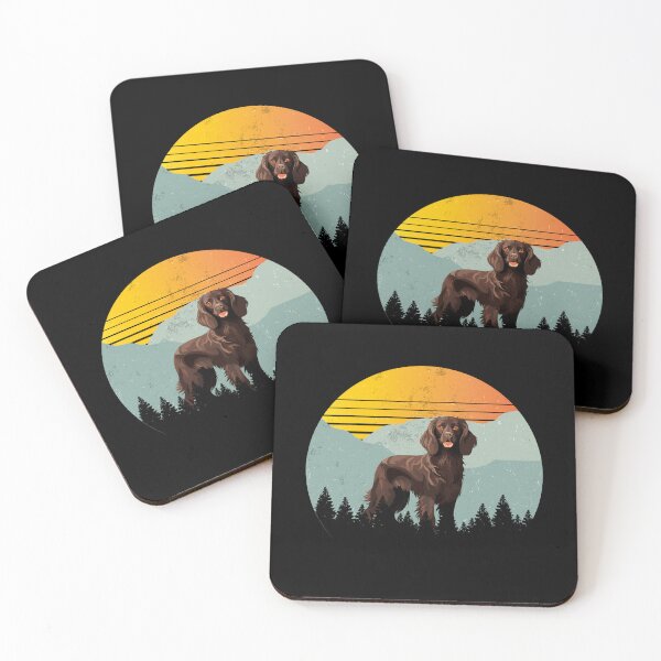 Item preview, Retro Sunny Sunset Vintage Mountains Boykin Gift designed and sold by Guarddogdrive.