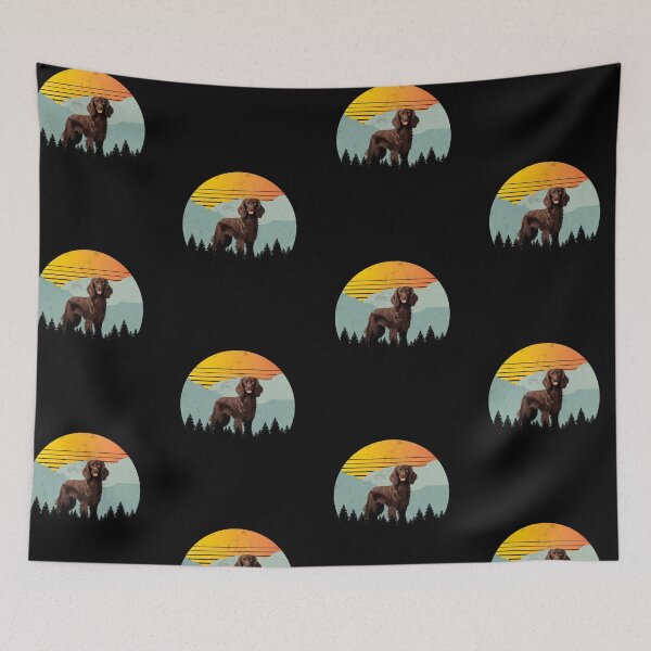 Item preview, Retro Sunny Sunset Vintage Mountains Boykin Gift designed and sold by Guarddogdrive.