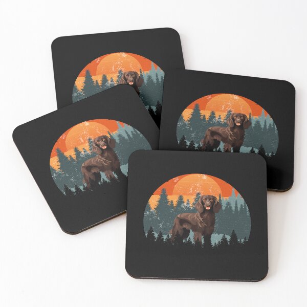 Item preview, Retro Sunset Vintage Forest Mountains Boykin Gift designed and sold by Guarddogdrive.
