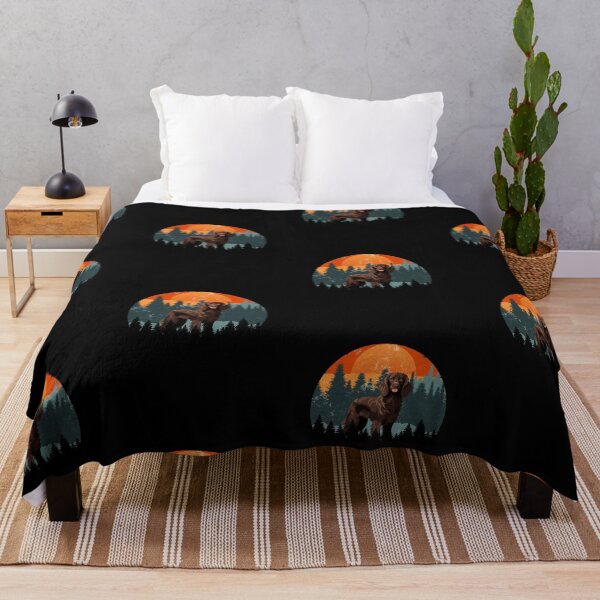 Item preview, Retro Sunset Vintage Forest Mountains Boykin Gift designed and sold by Guarddogdrive.