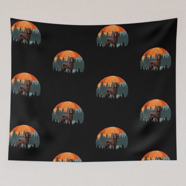 Item preview, Retro Sunset Vintage Forest Mountains Boykin Gift designed and sold by Guarddogdrive.