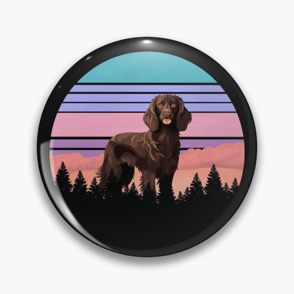 Item preview, Retro Purple Pink Sunset Vintage Forest Boykin Gift designed and sold by Guarddogdrive.