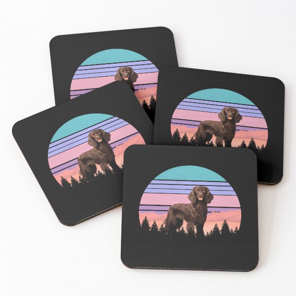 Item preview, Retro Purple Pink Sunset Vintage Forest Boykin Gift designed and sold by Guarddogdrive.