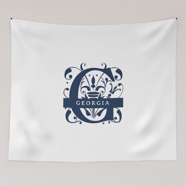 Item preview, Georgia State Split Letter Monogram designed and sold by US States Merch.