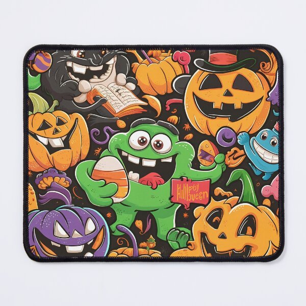 Item preview, Halloween Scary Pumpkin Pattern designed and sold by Haji  Kamora.