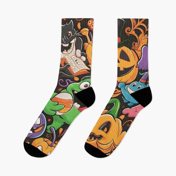 Item preview, Halloween Scary Pumpkin Pattern designed and sold by Haji  Kamora.