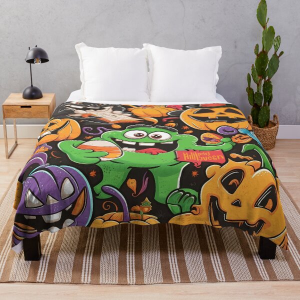 Item preview, Halloween Scary Pumpkin Pattern designed and sold by Haji Kamora.