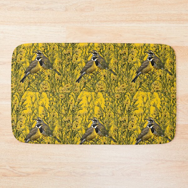 Item preview, Western Meadowlark Surrounded By Goldenrod Flowers 2 designed and sold by taiche.