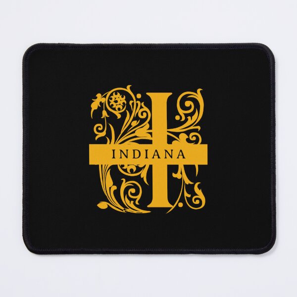 Item preview, Indiana State Split Letter Monogram designed and sold by US States Merch.
