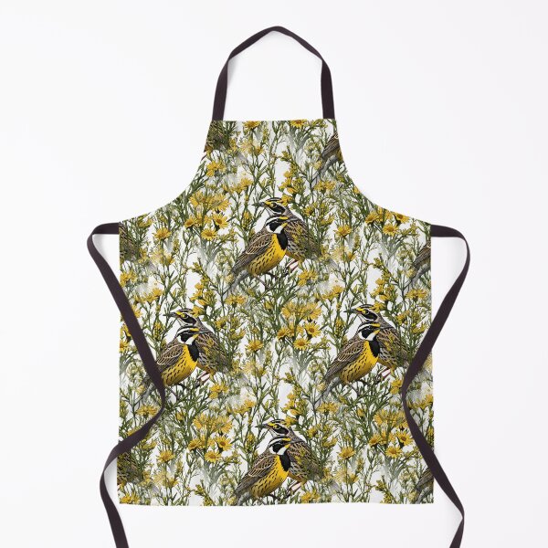 Item preview, Western Meadowlark Surrounded By Goldenrod Flowers 2 Pattern  designed and sold by taiche.
