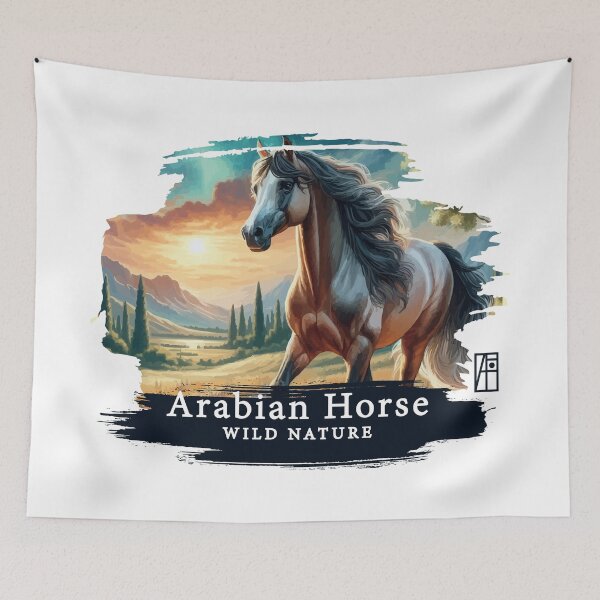 Item preview, Arabian Horse - WILD NATURE - HORSE -8 designed and sold by ArtProjectShop.