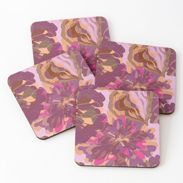 Item preview, Stylized peonies flowers  pattern in Japanese Style designed and sold by NayaChu.
