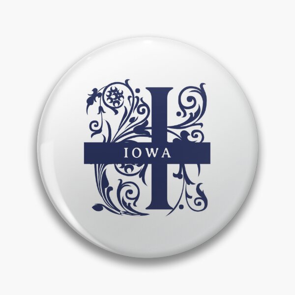 Item preview, Iowa State Split Letter Monogram designed and sold by US States Merch.