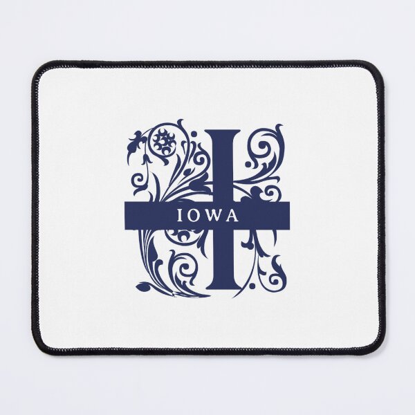 Item preview, Iowa State Split Letter Monogram designed and sold by US States Merch.