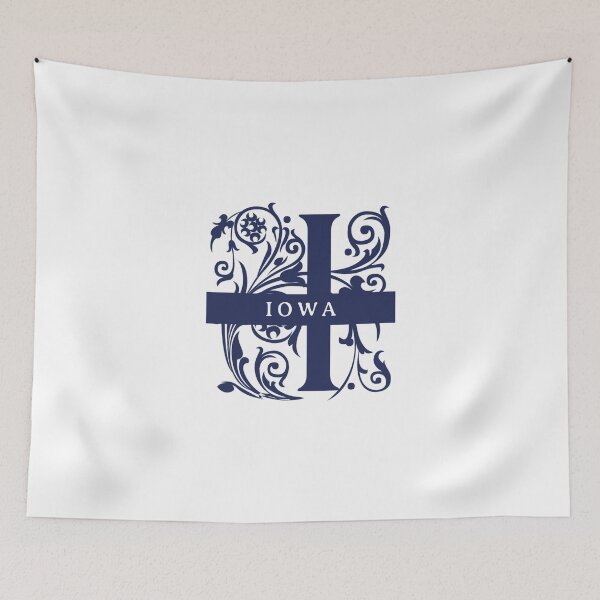 Item preview, Iowa State Split Letter Monogram designed and sold by US States Merch.