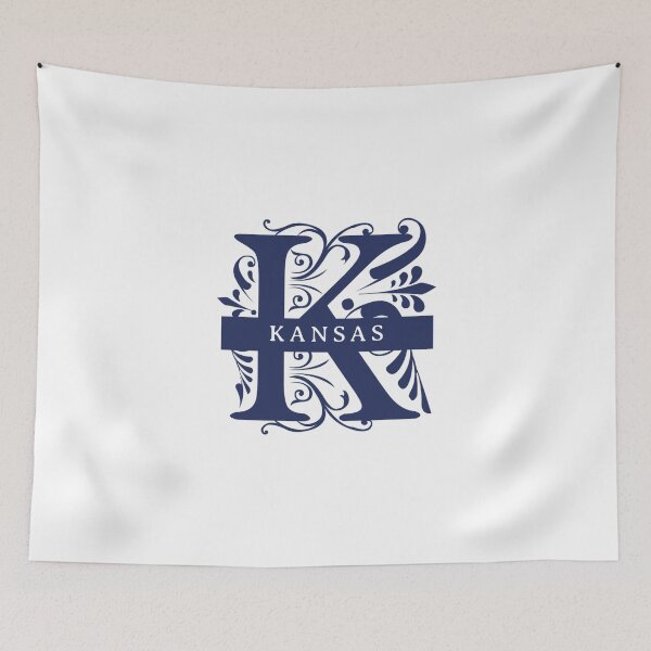 Item preview, Kansas State Split Letter Monogram designed and sold by US States Merch.