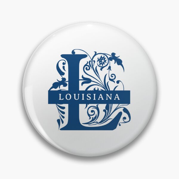 Item preview, Louisiana State Split Letter Monogram designed and sold by US States Merch.