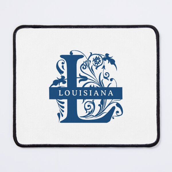 Item preview, Louisiana State Split Letter Monogram designed and sold by US States Merch.