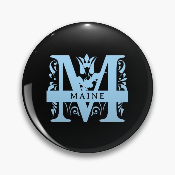 Item preview, Maine State Split Letter Monogram designed and sold by US States Merch.