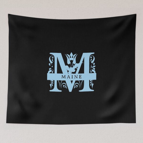 Item preview, Maine State Split Letter Monogram designed and sold by US States Merch.