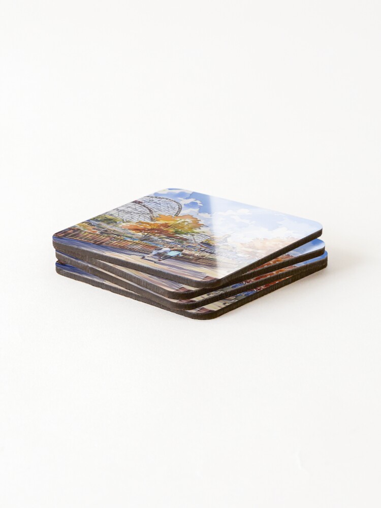 Thumbnail 4 of 5, Coasters (Set of 4), Amusing Rendering designed and sold by RENcraft.