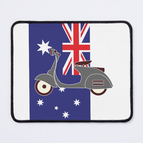 Item preview, Scooter on Australian Flag designed and sold by AceHamster.