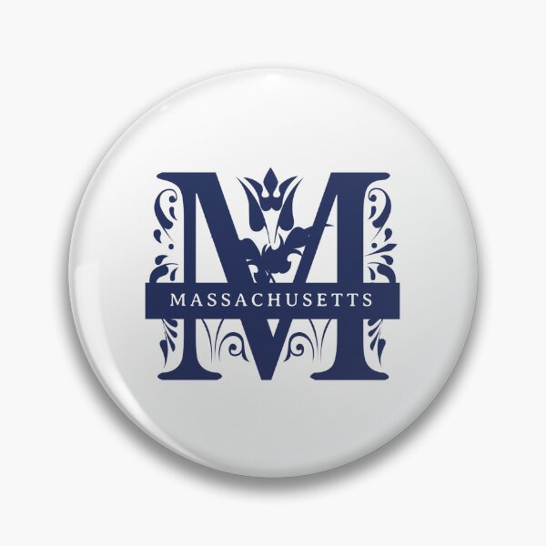 Item preview, Massachusetts State Split Letter Monogram designed and sold by US States Merch.
