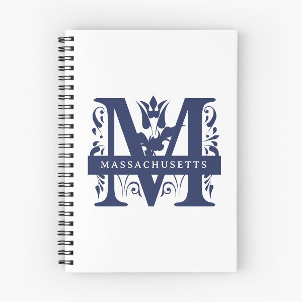 Item preview, Massachusetts State Split Letter Monogram designed and sold by US States Merch.