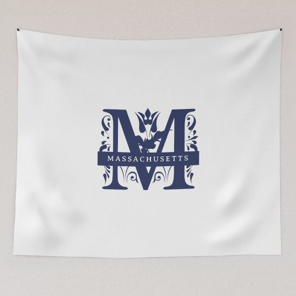 Item preview, Massachusetts State Split Letter Monogram designed and sold by US States Merch.