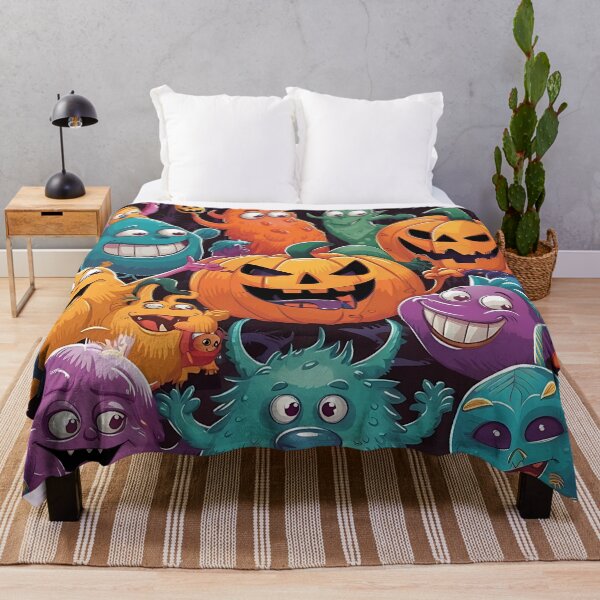 Item preview, Halloween Scary Pumpkin Pattern designed and sold by Haji Kamora.