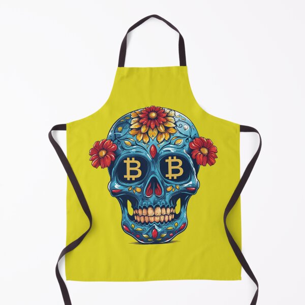 Item preview, blue bitcoin skull designed and sold by Bitcoinomnis.