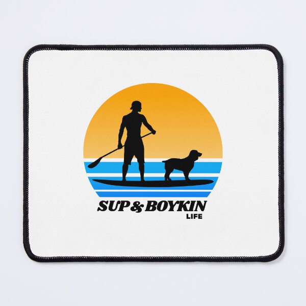 Item preview, SUP and Boykin Life Standup Paddleboarding Dog Dad designed and sold by Guarddogdrive.