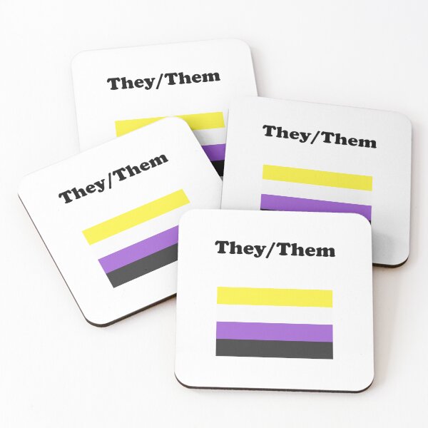 Item preview, Non-Binary Flag They Them   Nonbinary   designed and sold by Inspirationmotivation.