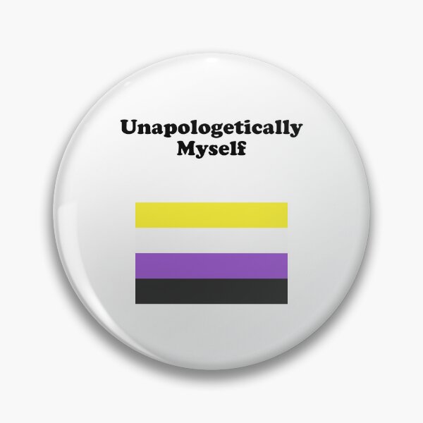Item preview, Non-Binary Flag Unapologetically Myself Nonbinary   designed and sold by Inspirationmotivation.