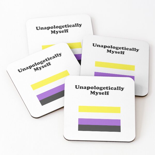 Item preview, Non-Binary Flag Unapologetically Myself Nonbinary   designed and sold by Inspirationmotivation.