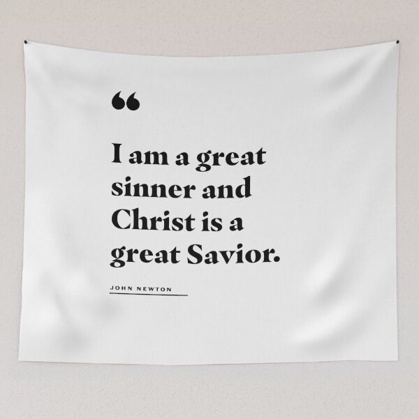 Item preview, Christ is a Great Savior John Newton Quote designed and sold by 2fivequotes.