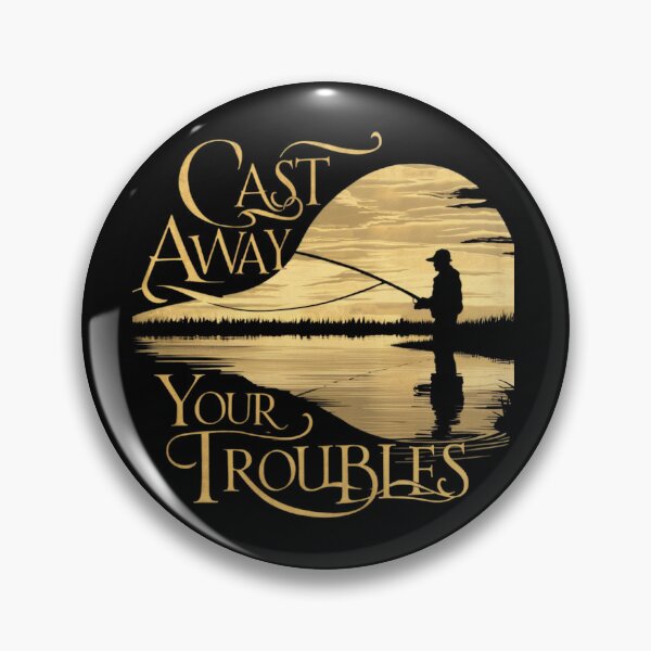 Item preview, Cast Away Your Troubles T-Shirt: Serene Fishing Scene designed and sold by BoughtTheTShirt.