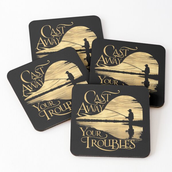 Item preview, Cast Away Your Troubles T-Shirt: Serene Fishing Scene designed and sold by BoughtTheTShirt.