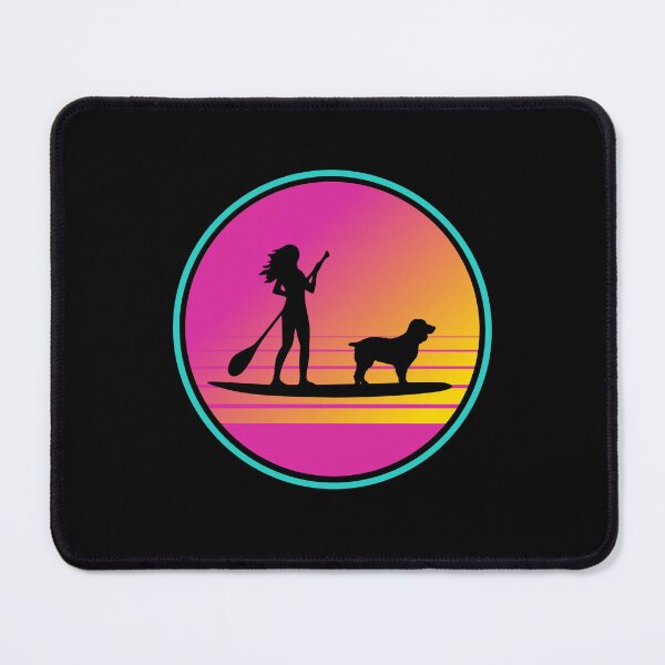 Item preview, Retro Summer Beach 80s Boykin SUP Paddleboarding Gift  designed and sold by Guarddogdrive.