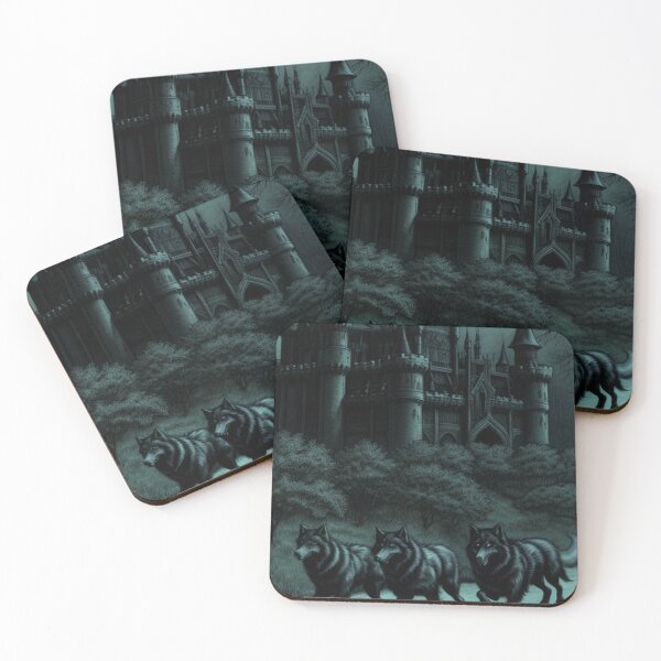 Item preview, Gothic Wolves by the Castle designed and sold by TheDarkWardrobe.