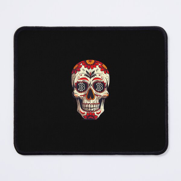Item preview, Mexican bitcoin skull designed and sold by Bitcoinomnis.