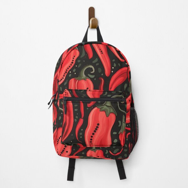 Item preview, Seamless pattern with red chilli peppers designed and sold by Haji Kamora.
