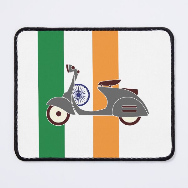 Item preview, Scooter on Indian Flag designed and sold by AceHamster.