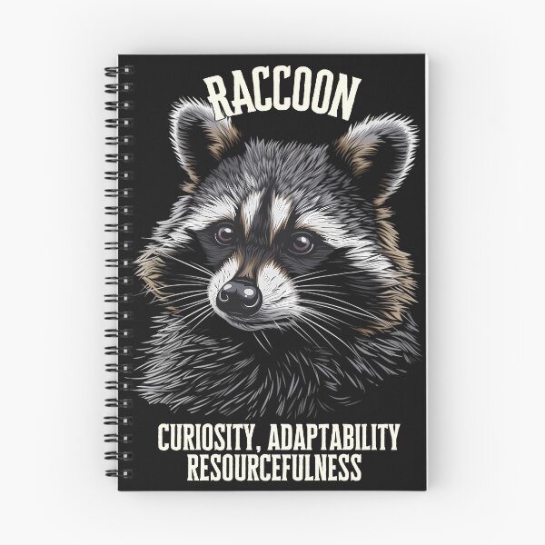 Item preview, Raccoon Portrait Curiosity Adaptability Resourcefulness designed and sold by MTJ-Mushrooms.