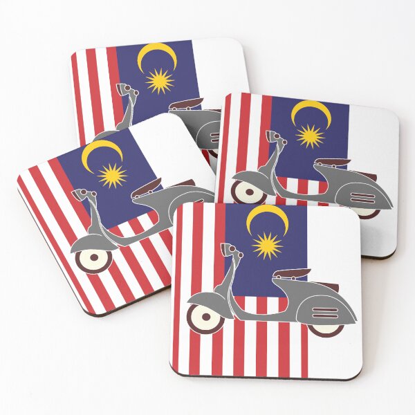 Artikelvorschau, Roller auf malaysischer Flagge entworfen und verkauft von AceHamster.
