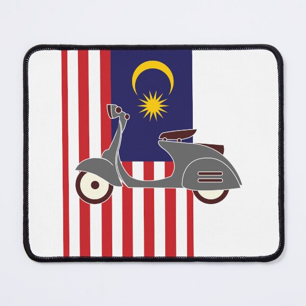 Item preview, Scooter on Malaysian Flag designed and sold by AceHamster.